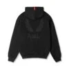 0874. Tech-Terry™ Zip Pocket Hoodie - Black/Black "Brush Wings/ASRV"