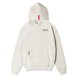 0874. Tech-Terry™ Zip Pocket Hoodie - Stone "Brush Wings/ASRV" -Fashion Shop 0874Hoodie Stone White Front