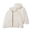 0887. Sherpa Recovery Full Zip Hoodie - Ivory Cream/White -Fashion Shop 0887Hoodie Cream White