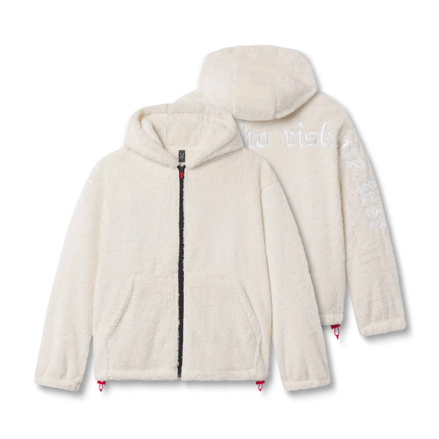 0887. Sherpa Recovery Full Zip Hoodie - Ivory Cream/White 3 0887. Sherpa Recovery Full Zip Hoodie - Ivory Cream/White