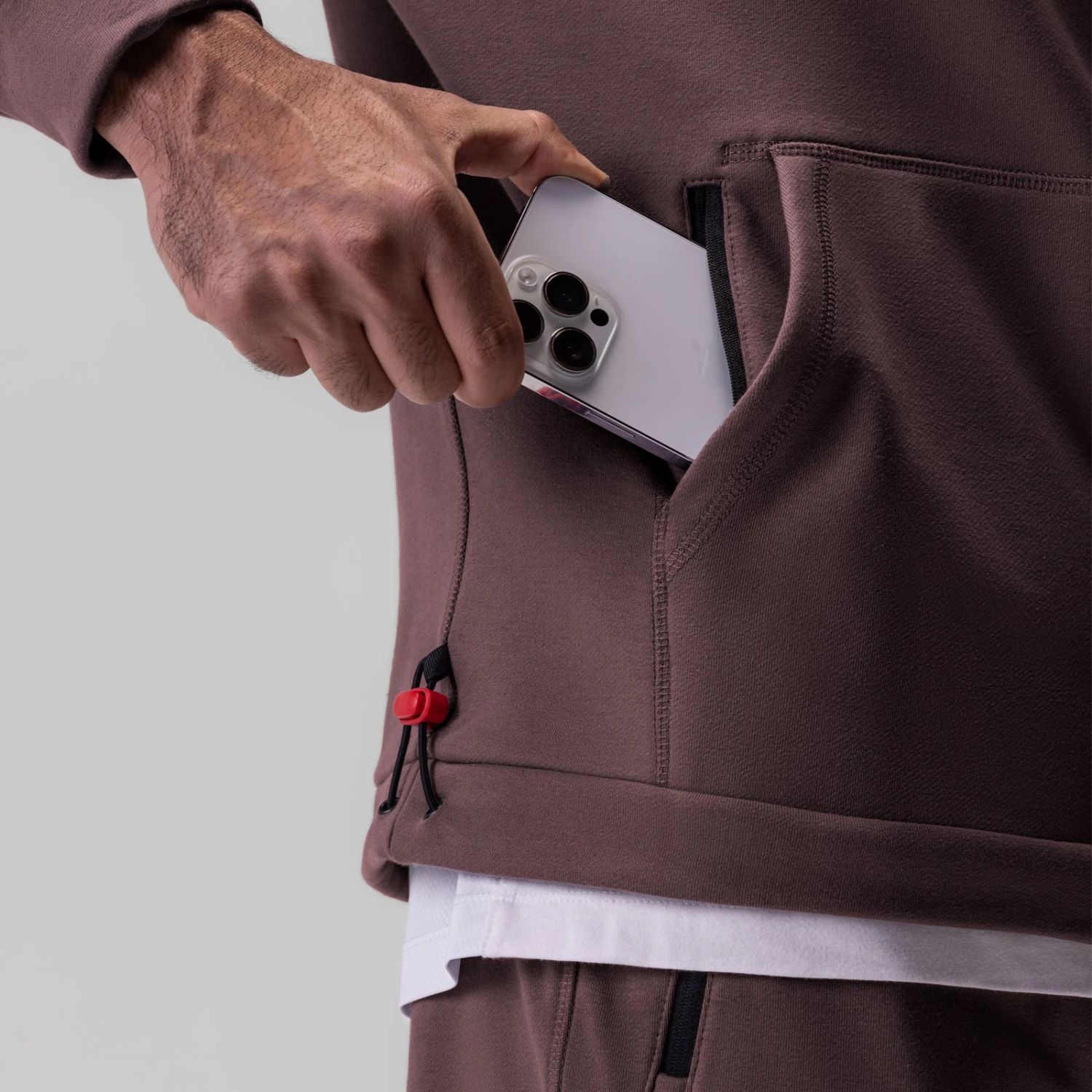 0905. Tech-Terry™ Weather-Ready Training Hoodie - Nightshade "ASRV" 8 0905. Tech-Terry™ Weather-Ready Training Hoodie - Nightshade "ASRV" - Image 6