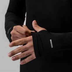 0906. Thermal Training Quarter Zip - Black "Cyber" -Fashion Shop 0906 Black ThermalQuarterZip 3