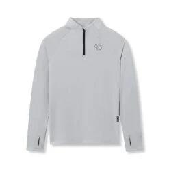 0906. Thermal Training Quarter Zip - Slate Grey "Cyber"