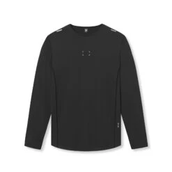 0907. AeroSilver® Training Long Sleeve - Black "Space Bracket"