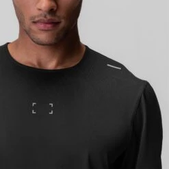 0907. AeroSilver® Training Long Sleeve - Black "Space Bracket" 12 0907. AeroSilver® Training Long Sleeve - Black "Space Bracket" -Fashion Shop 0907 Black Silverlite TrainingLS 3