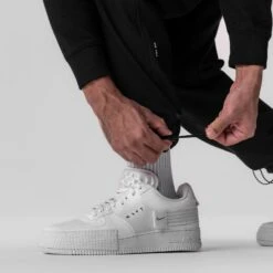 0914. Tech-Terry™ Paneled Cinch Cargo Jogger - Black/Wave-Dye -Fashion Shop 0914 Black CinchCargoPant 6