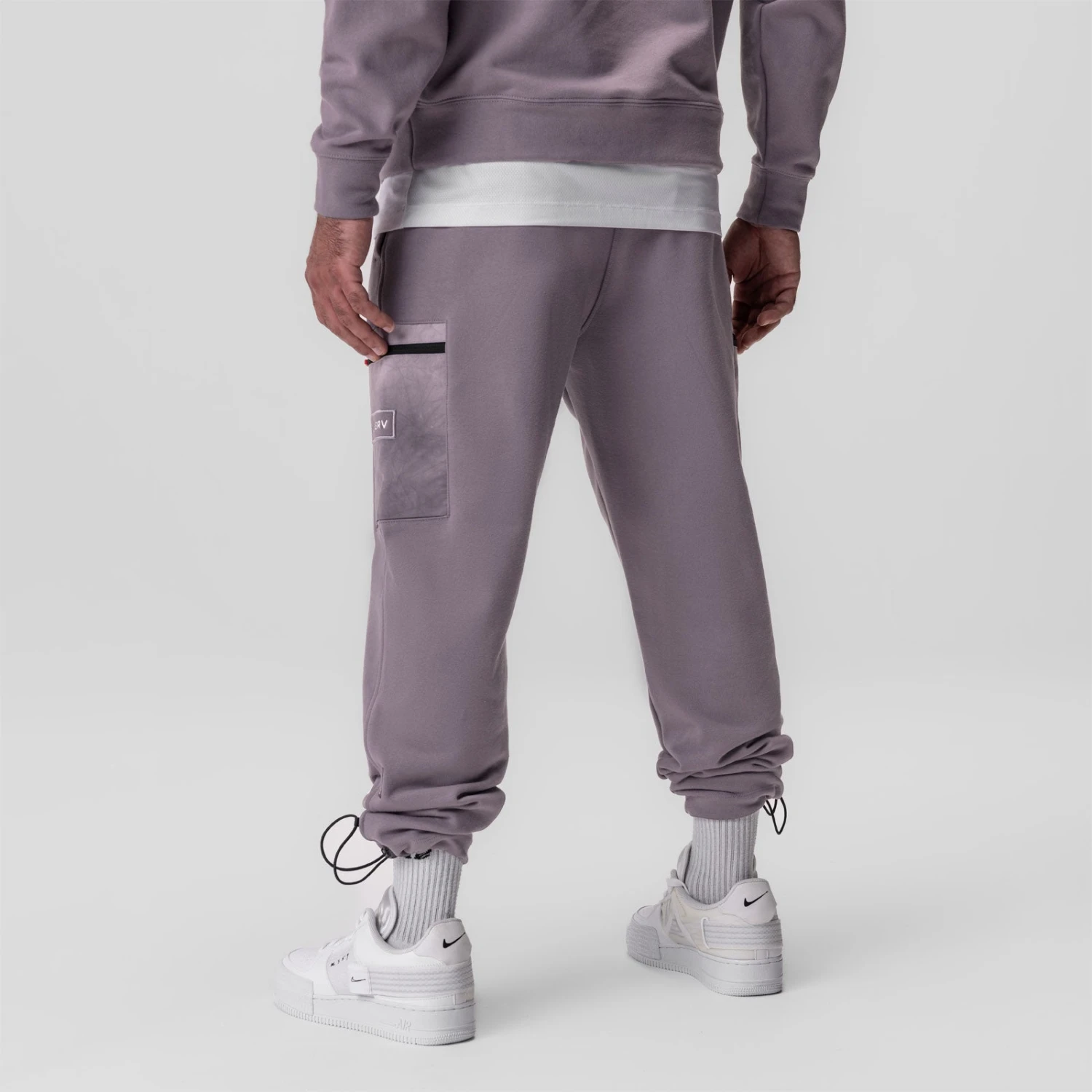 0914. Tech-Terry™ Paneled Cinch Cargo Jogger - Moonscape/Wave-dye 5 0914. Tech-Terry™ Paneled Cinch Cargo Jogger - Moonscape/Wave-dye - Image 3