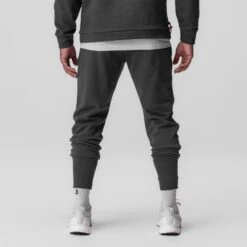 0915. Tech-Terry™ High Rib Jogger - Space Grey "ASRV" -Fashion Shop 0915 spaceg ASRV HiRibJogger 1