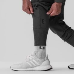 0915. Tech-Terry™ High Rib Jogger - Space Grey "ASRV" -Fashion Shop 0915 spaceg ASRV HiRibJogger 2