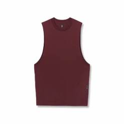 0926. Supima® Muscle Tank - Crimson
