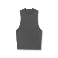 0926. Supima® Muscle Tank - Space Grey