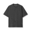 0946. Waffle Knit Oversized Tee - Space Grey -Fashion Shop 0946 SpaceGrey