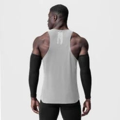 0949. Laser-Vent™ Singlet Tank - Slate Grey -Fashion Shop 0949 Slate back