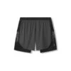 0953. Aerotex™ Hybrid Liner Short - Space Grey/Black -Fashion Shop 0953 SpaceGrey