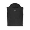 0983. Reversible 2-in-1 Cutoff Hoodie - Black -Fashion Shop 0983 Black 2