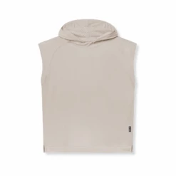 0983. Reversible 2-in-1 Cutoff Hoodie - Chai -Fashion Shop 0983 Chai 1