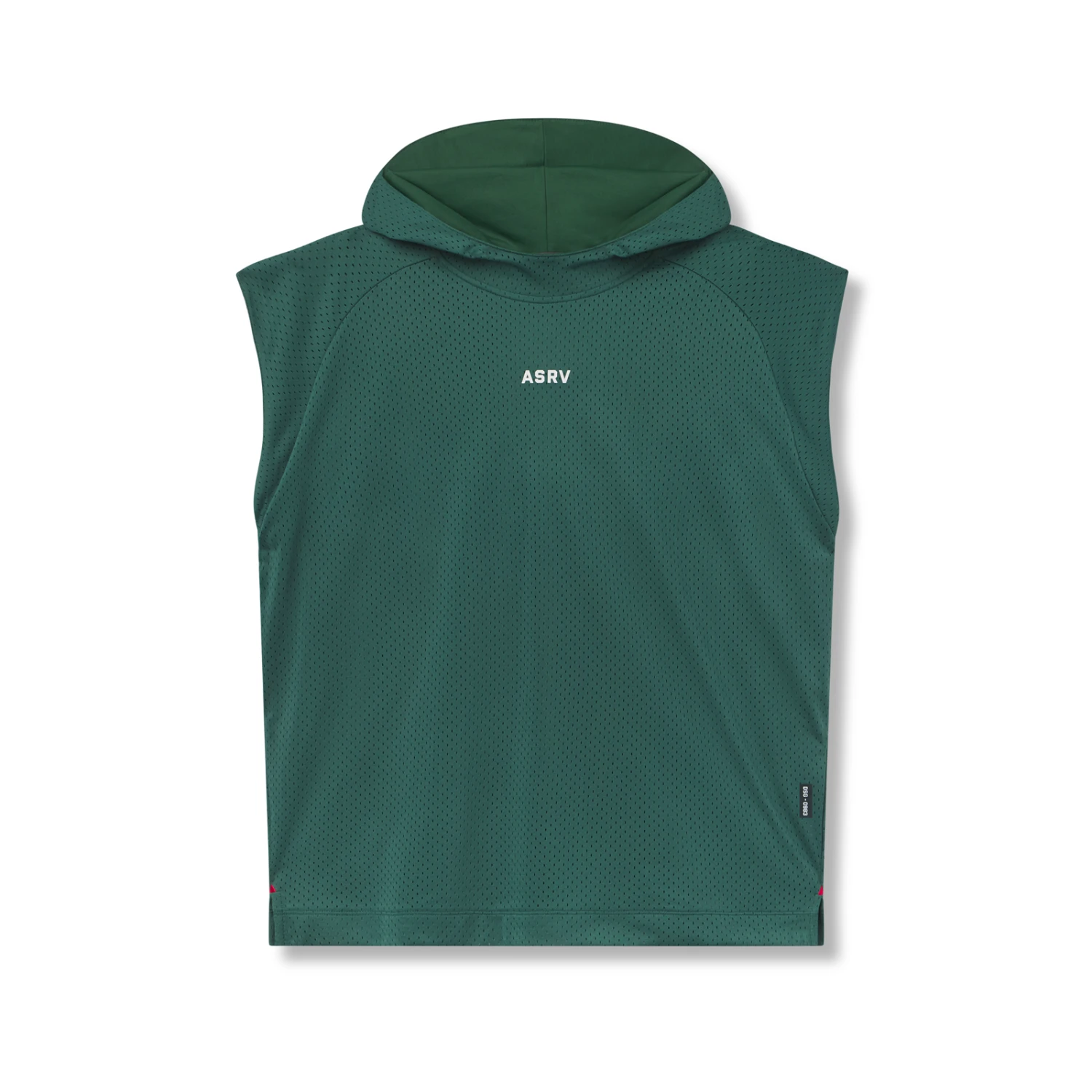 0983. Reversible 2-in-1 Cutoff Hoodie - Forest Green 3 0983. Reversible 2-in-1 Cutoff Hoodie - Forest Green