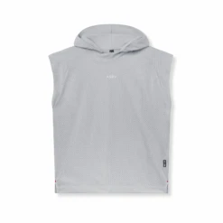 0983. Reversible 2-in-1 Cutoff Hoodie - Slate Grey