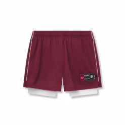 0991. Ion-Mesh 5" Liner Short - Crimson