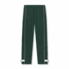 0998. Herringbone Terry Snap Button Sweats - Forest Green -Fashion Shop 0998 Forest