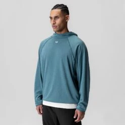 1054. Towel Terry Reversible Hoodie - Storm -Fashion Shop 1054 TowelTerry Hoodie 6