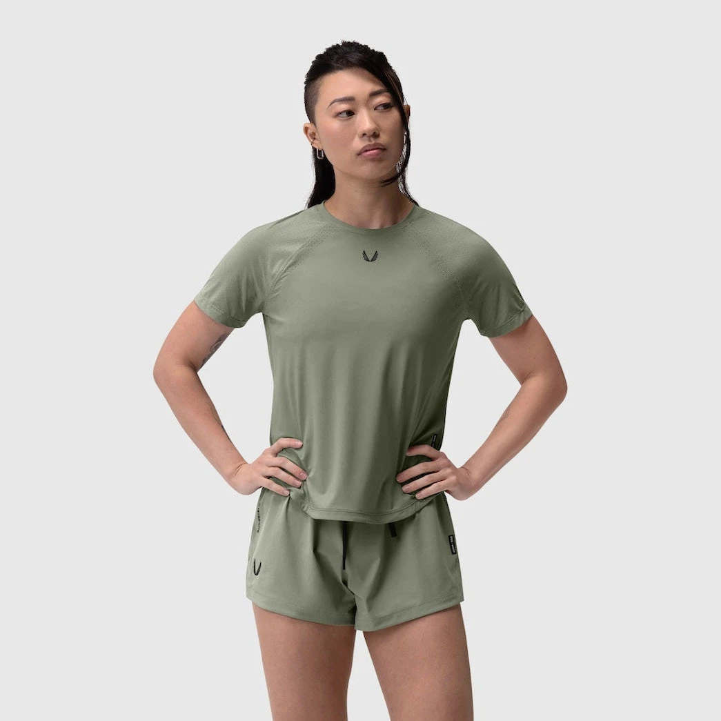 W017. Laser-Vent™ Established Tee - Sage 3 W017. Laser-Vent™ Established Tee - Sage