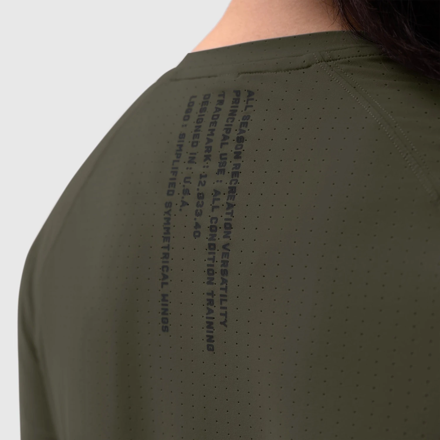 W017. Laser-Vent™ Established Tee - Olive 8 W017. Laser-Vent™ Established Tee - Olive - Image 6