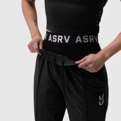 W036. Ripstop Relaxed Track Pant - Black -Fashion Shop 7M3A6737 BLACKcopy