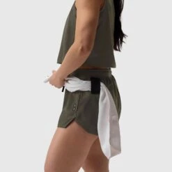 W037. Tetra-Lite® Linerless Short - Olive -Fashion Shop 7M3A6786 ARMYOLIVEcopy