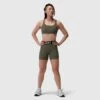 W039. Lycra® Hybrid Sports Bra - Olive -Fashion Shop 7M3A6855copy