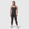 W022. Lycra® 2-in-1 Tank Top - Dark Camo