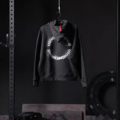 0874. Tech-Terry™ Zip Pocket Hoodie - Black "RP Blur"