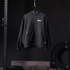 0874. Tech-Terry™ Zip Pocket Hoodie - Black "RP Wings Stack" -Fashion Shop 7M3A7243