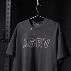 0797. Tech Essential™ Relaxed Tee - Black "Outline" -Fashion Shop 7M3A7250