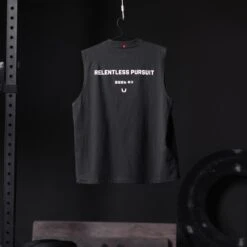 0807. Tech Essential™ Relaxed Cutoff - Black "RP Wings Stack"