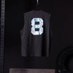 0807. Tech Essential™ Relaxed Cutoff - Black "Marble 8"