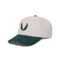 New Era® 9Forty® A-Frame Hat - Stone/Forest Green Two Tone -Fashion Shop 9FORTY GREEN2