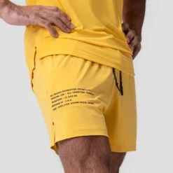 0942. Aerotex™ 5" Training Short - Amber -Fashion Shop AMBER TrainingShort2