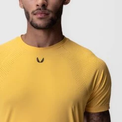 0948. Laser-Vent™ Established Tee - Amber -Fashion Shop AMBER VentedTee4