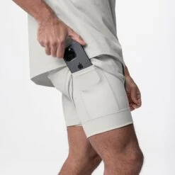 0622. Tetra-Lite® 5" Liner Short - Stone Reflective -Fashion Shop ASRV E Comm 565