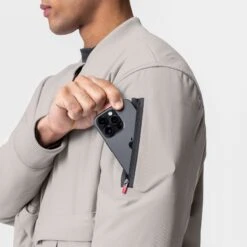 0677. Kinterra™ Weatherproof Bomber Jacket - Chai -Fashion Shop ASRV E Comm 8