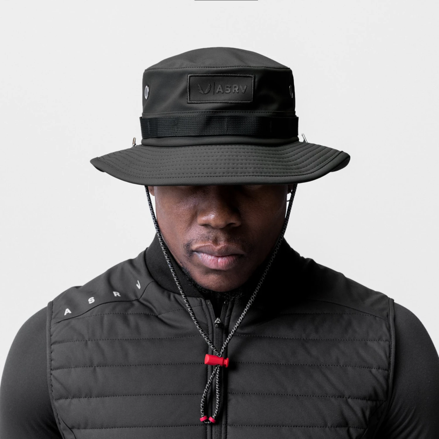 0718. Waterproof Vented Boonie Hat - Black 4 0718. Waterproof Vented Boonie Hat - Black - Image 2