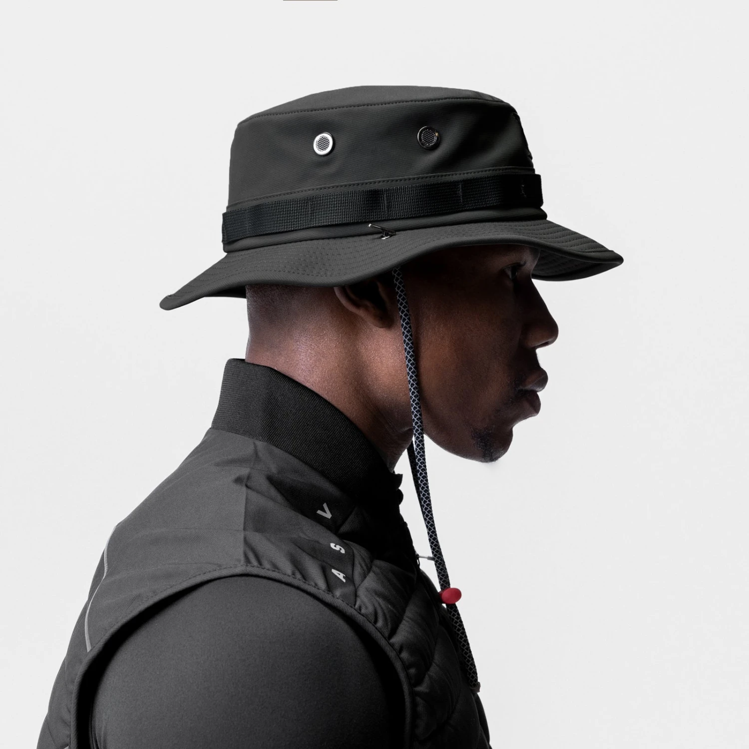 0718. Waterproof Vented Boonie Hat - Black 5 0718. Waterproof Vented Boonie Hat - Black - Image 3