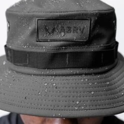 0718. Waterproof Vented Boonie Hat - Space Grey -Fashion Shop ASRV Spring 23 E Comm 371 grey