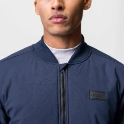0677. Kinterra™ Weatherproof Bomber Jacket - Navy -Fashion Shop ASRVE Comm 36