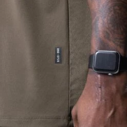 0715. Core Mesh Oversized Tee - Deep Taupe -Fashion Shop ASRVSpring23E Comm 345 Edit 2