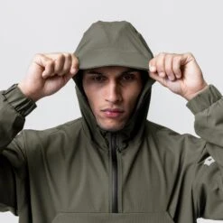 0717. Weather-Ready Anorak Jacket - Olive -Fashion Shop ASRVSpring23E Comm 36 Edit