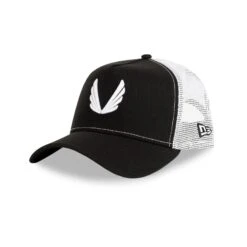 New Era® 9Forty® A-Frame Trucker Hat - Black/White "Wings"