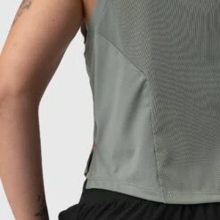 ASRV X Equinox AeroSilver® Cropped Training Tank - Sage -Fashion Shop Aerosilver Tank Sage Detail2