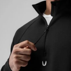 1021. Dri-Core™ Quarter Zip - Black -Fashion Shop BLACK 1021 WINGS QuarterZip 3